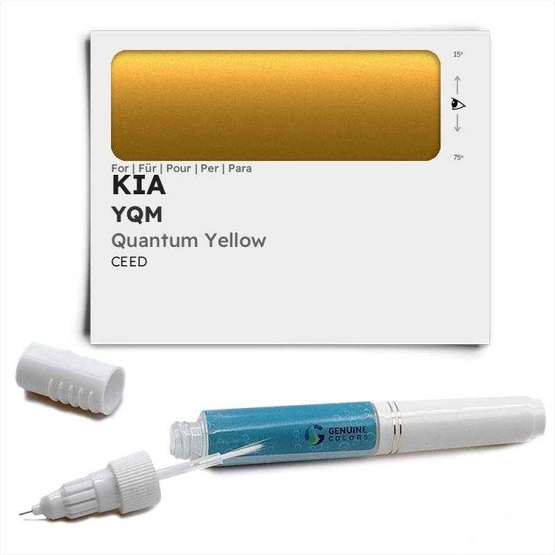 Genuine Colors Lackstift Quantum Yellow YQM für KIA Gelb CEED von Genuine Colors