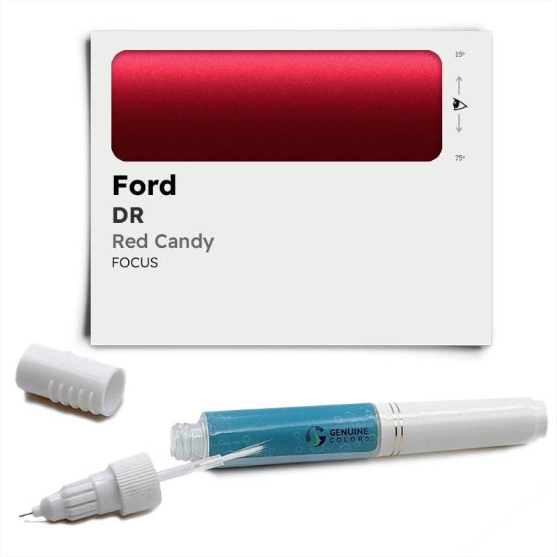 Genuine Colors Lackstift RED CANDY DR Kompatibel/Ersatz für Ford Rot von Genuine Colors