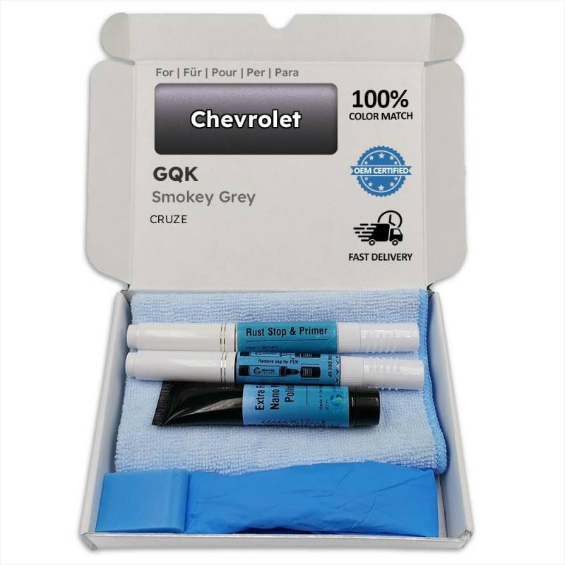 Genuine Colors Lackstift Smokey Grey GQK für Chevrolet Grau Cruze von Genuine Colors