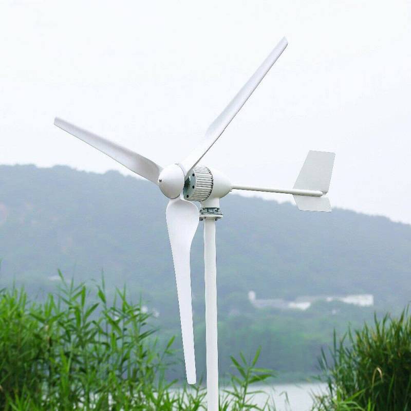 24V 48V Windkraftanlage 2000W Windräder Heimgebrauch Horizontal Windgenerator Kits Wind Turbine 3 Klinge mit MPPT Laderegler von Genway