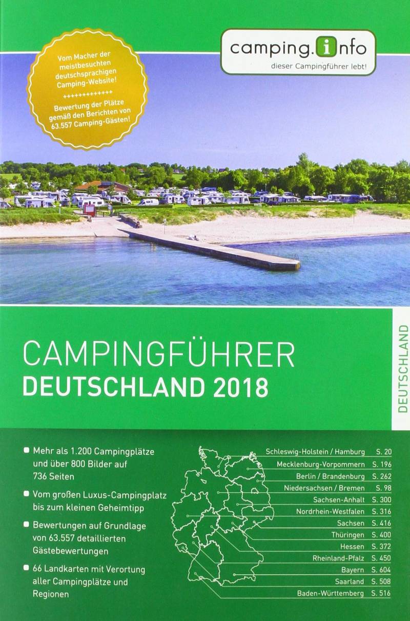 Campingführer Deutschland 2019 von Camping.info GmbH von Geo-Center