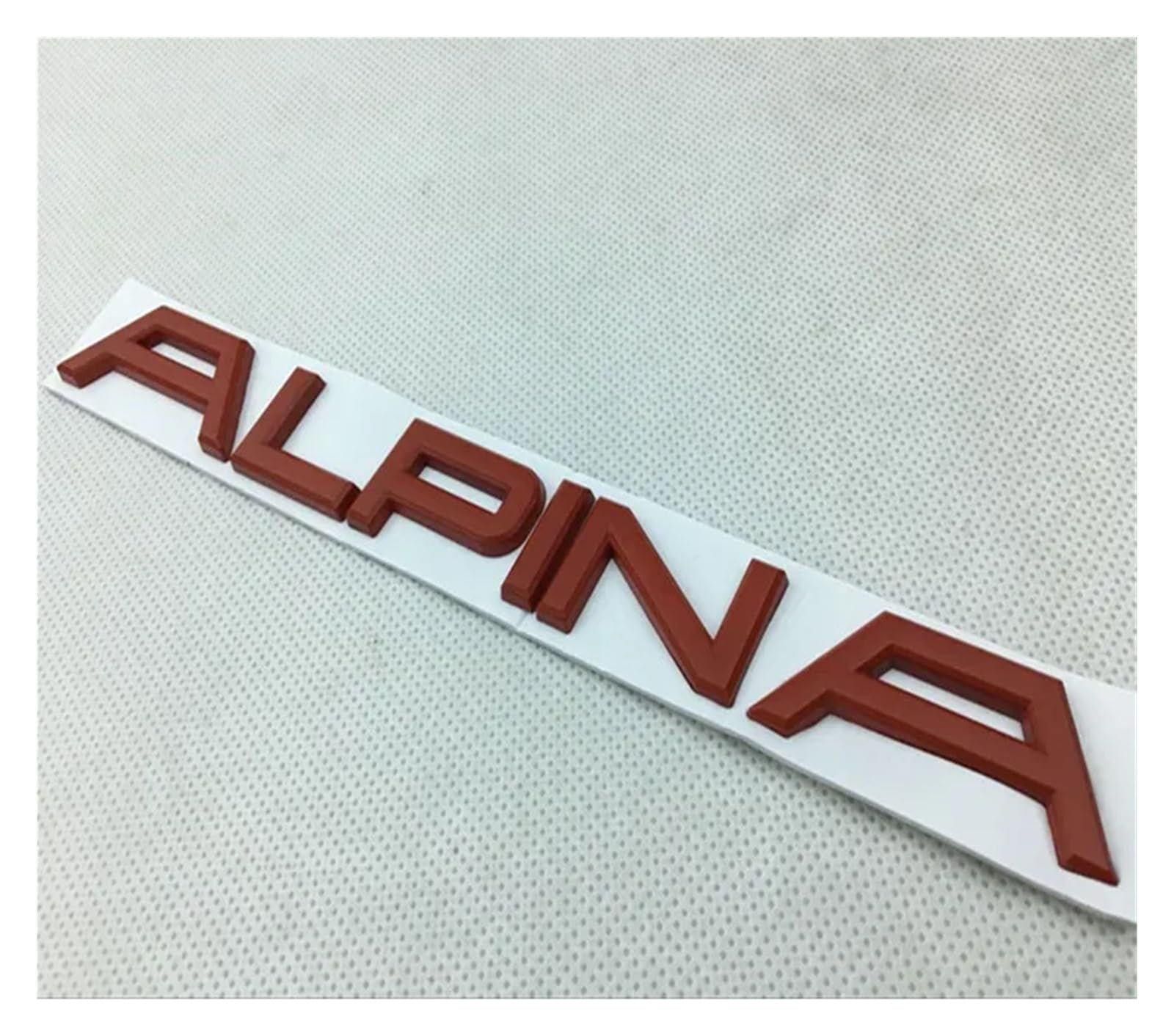 GeRRiT yzw6688 1X Metall-Alpina-Buchstaben-Emblem-Aufkleber for den Kofferraum hinten, kompatibel mit E46 E60 E90 E36 E53 E30 E34 F10 F30 1 3 5 7 Auto-Stying-Aufkleber (Color : Red) von GerRit