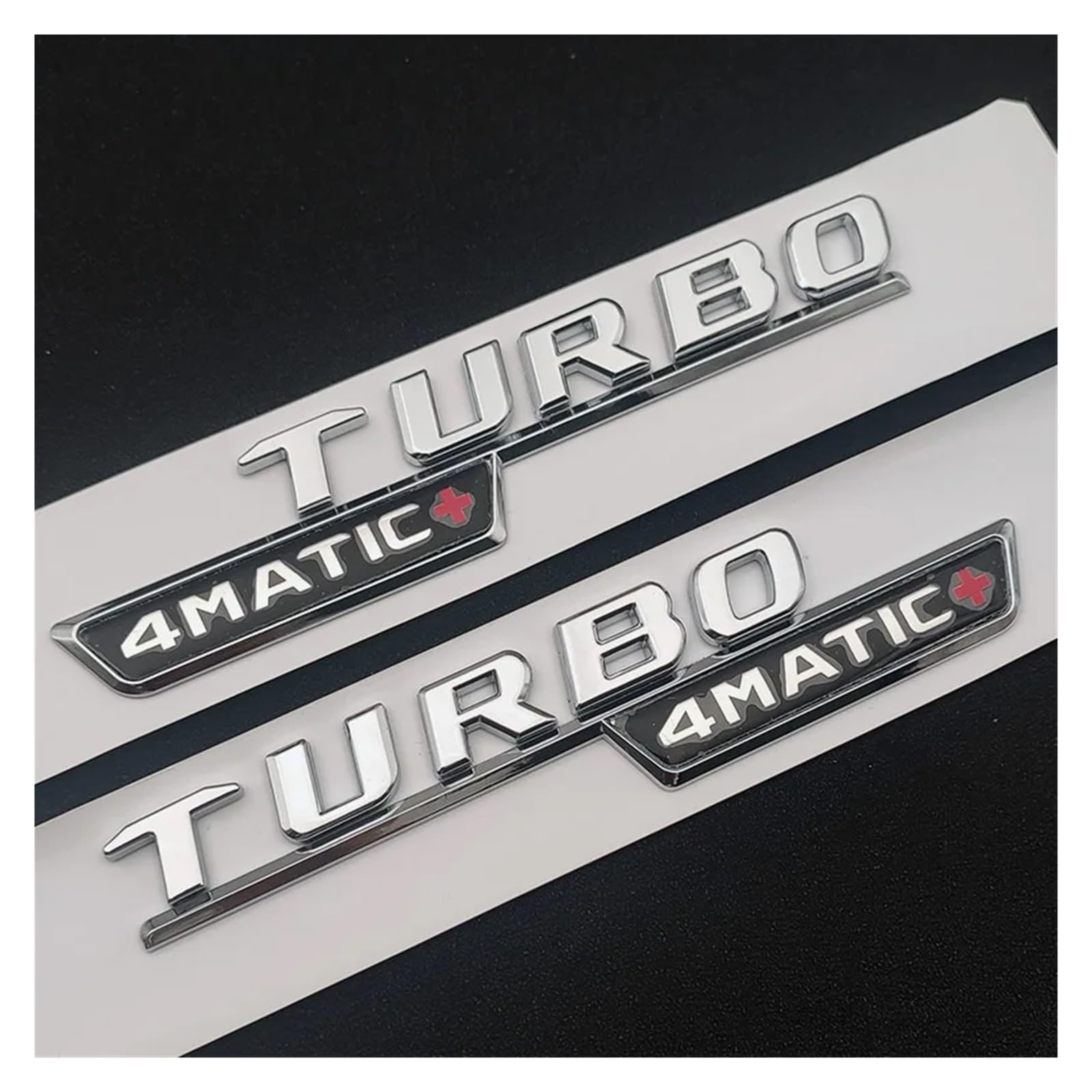 GerRit yzw6688 3D ABS Auto Kotflügel Seite Hinten Kofferraum Abzeichen Aufkleber Logo A35 A45 A45S Turbo 4matic Emblem Kompatibel mit W176 W177 Zubehör (Color : Fender Silver 2pcs-01) von GerRit