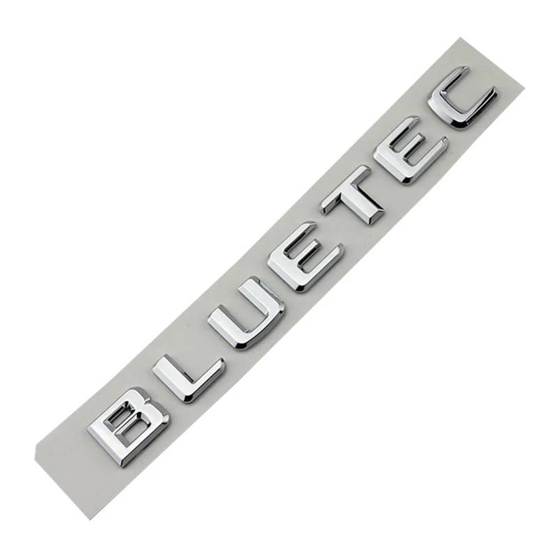 GerRit yzw6688 3D-ABS-Chrom-Buchstaben for Auto-Heckkoffer-Abzeichen, kompatibel mit ML 350 BLUETEC Emblem W166 C180 E200 S350 GLK250 C220 Zubehör (Color : Chrome 17-23) von GerRit