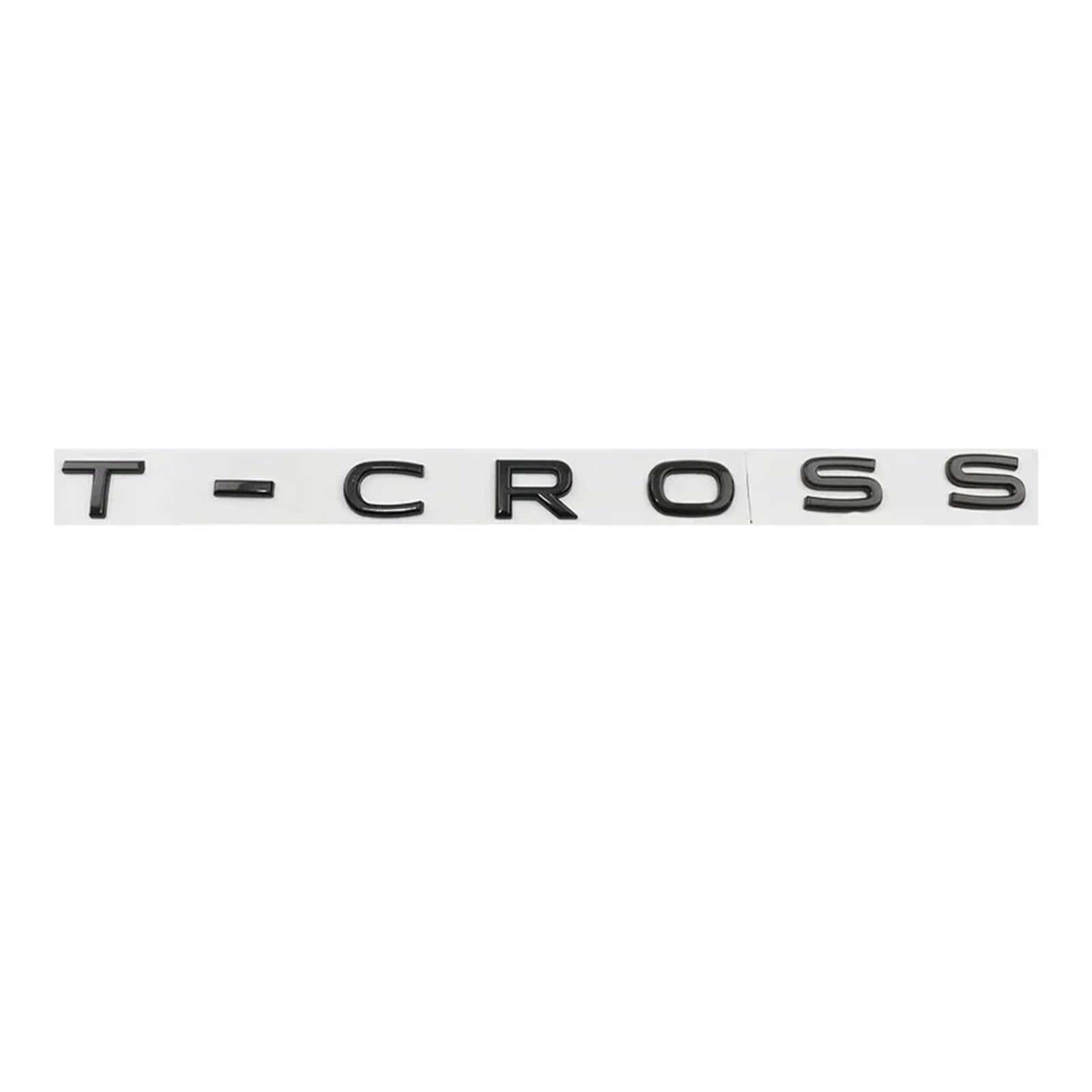 yzw6688 Auto Metall Hinten Kofferraum Buchstaben Worte Logo Abzeichen Emblem Aufkleber Aufkleber Kompatibel mit T-Cross 2020 2021 2022 2023 Zubehör (Color : Gloss Black) von GerRit