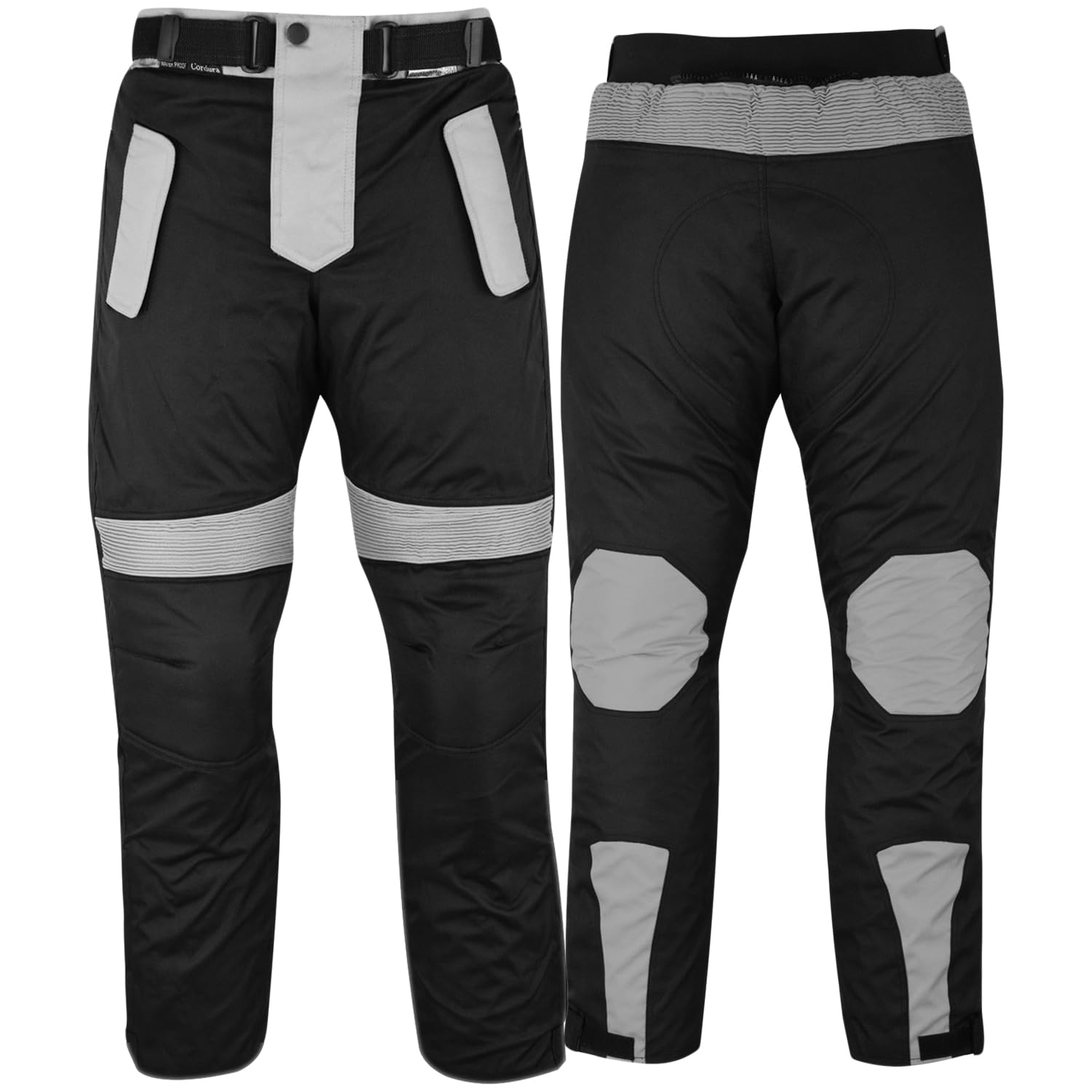 German Wear Herren Motorradhose Textilien Motorrad Hose Kombihose Schwarz-Grau, Größe:46 von German Wear