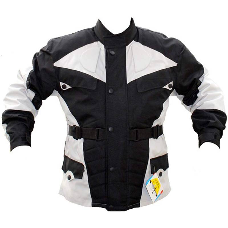 German-Wear Motorradjacke, Schwarz/Hellgrau, 6XL von German Wear