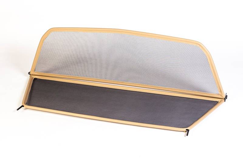 GermanTuningParts Windschott für BMW E46 (2000-2007) - Klappbar - mit Schnellverschluss - Beige | Windabweiser | Windblocker | Wind deflector von GermanTuningParts