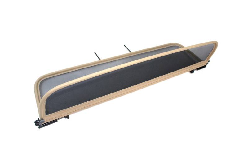 GermanTuningParts Windschott für Jaguar XK (2006-2014) - Klappbar - mit Schnellverschluss - Beige | Windabweiser | Windblocker | Wind deflector von GermanTuningParts