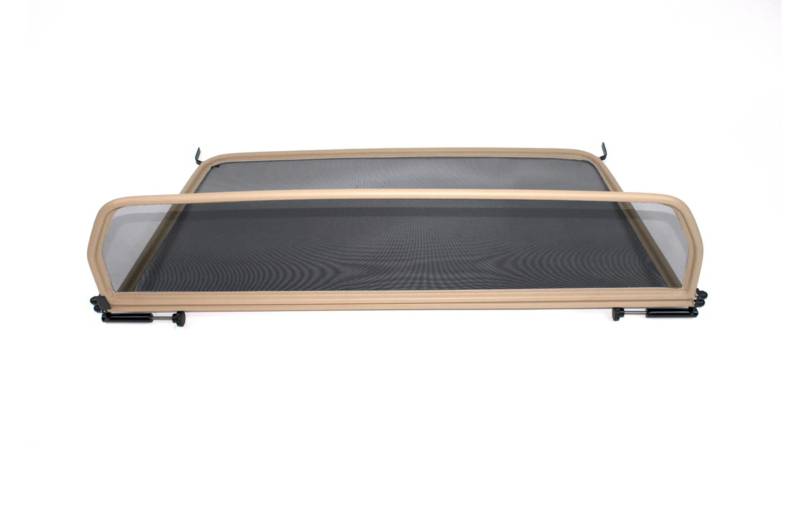 GermanTuningParts Windschott für VW EOS (2006-2011) - Klappbar - mit Schnellverschluss - Beige | Windabweiser | Windblocker | Wind deflector von GermanTuningParts