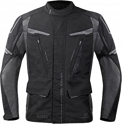 Germot Argos, Textiljacke wasserdicht - Schwarz/Grau - 4XL von Germot