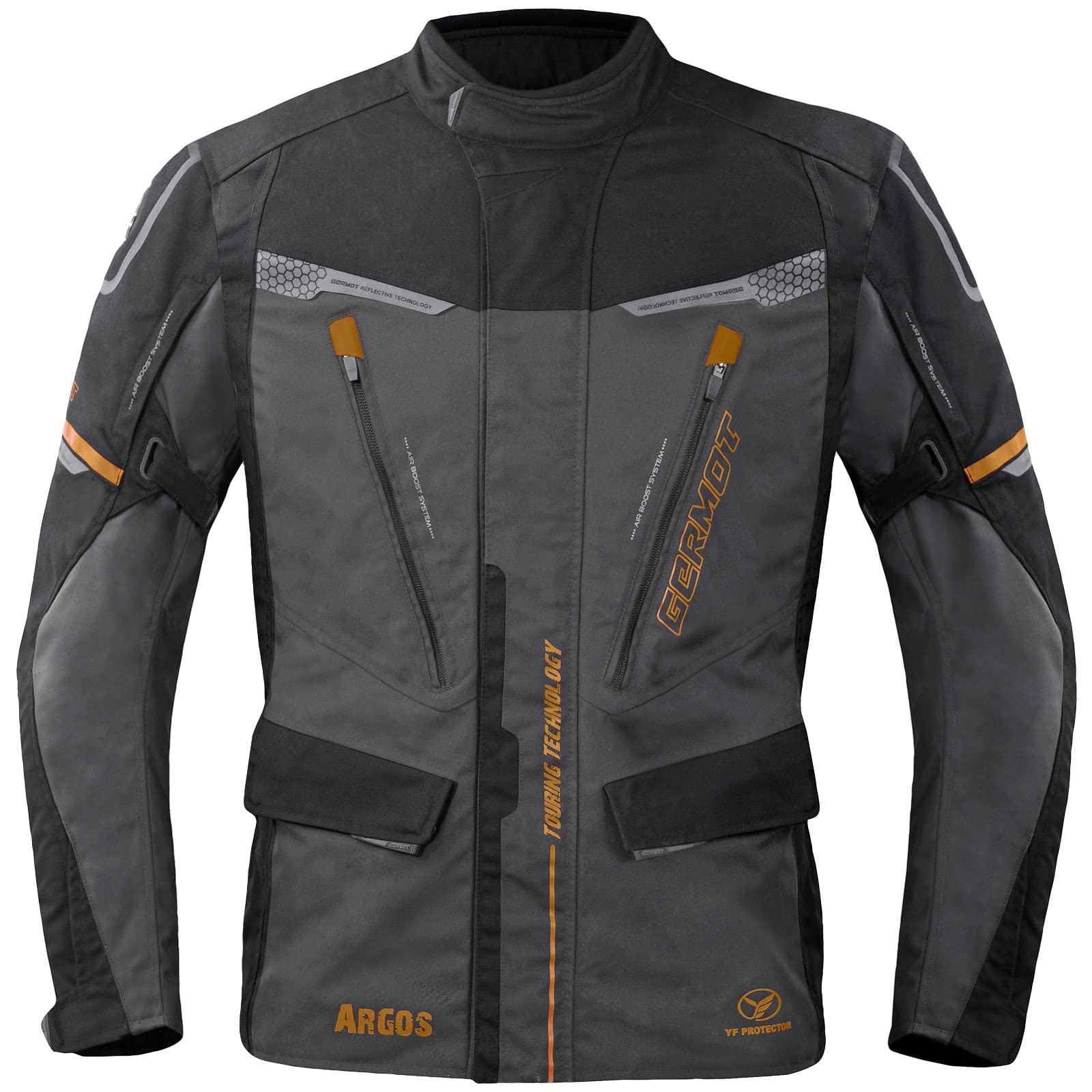 Germot Argos Motorradjacke Herren (anthrazit/schwarz/bronze), M von Germot