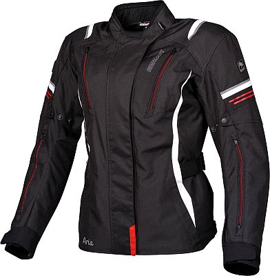 Germot Aria, Textiljacke wasserdicht Damen - Schwarz/Weiß/Rot - 36 von Germot