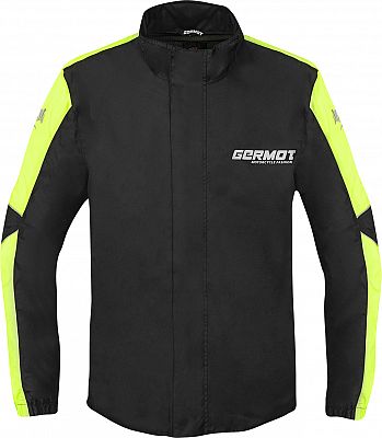 Germot Bergen, Regenjacke - Schwarz/Neon-Gelb - 3XL von Germot