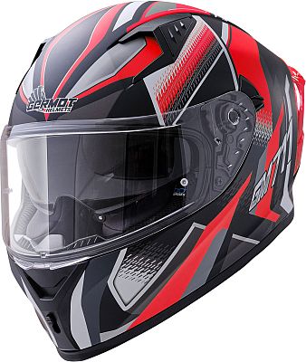 Germot GM 711 Dekor, Integralhelm - Matt Schwarz/Grau - XXL von Germot