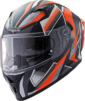 Germot GM 711 Dekor, Integralhelm - Matt Schwarz/Orange - L von Germot