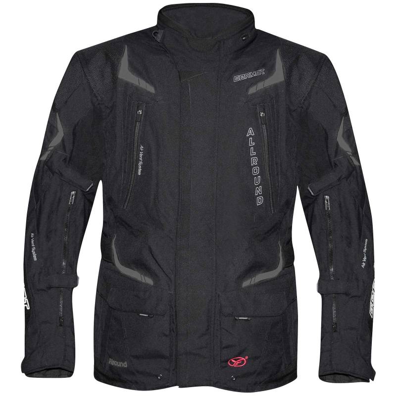 Germot Herren Motorrad-Textiljacke Allround, wind- und wasserdicht, schwarz, 12XL von Germot