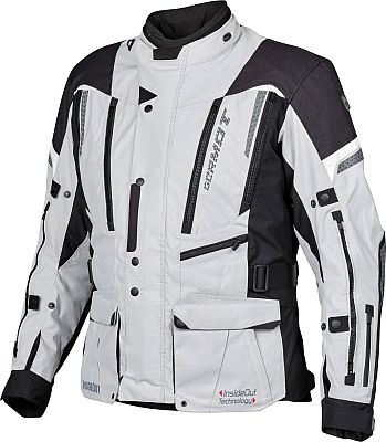 Germot InsideOut, Textiljacke wasserdicht - Hellgrau/Schwarz - 5XL von Germot