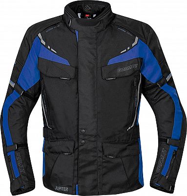 Germot Jupiter, Textiljacke wasserdicht - Schwarz/Blau/Hellgrau - 3XL von Germot