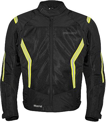 Germot Mistral, Textiljacke - Schwarz/Gelb - 3XL von Germot