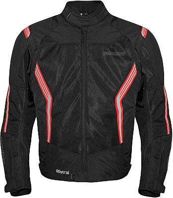 Germot Mistral, Textiljacke - Schwarz/Rot - 3XL von Germot