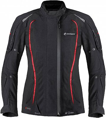 Germot MotoQueen, Textiljacke wasserdicht Damen - Schwarz/Rot - 34 von Germot