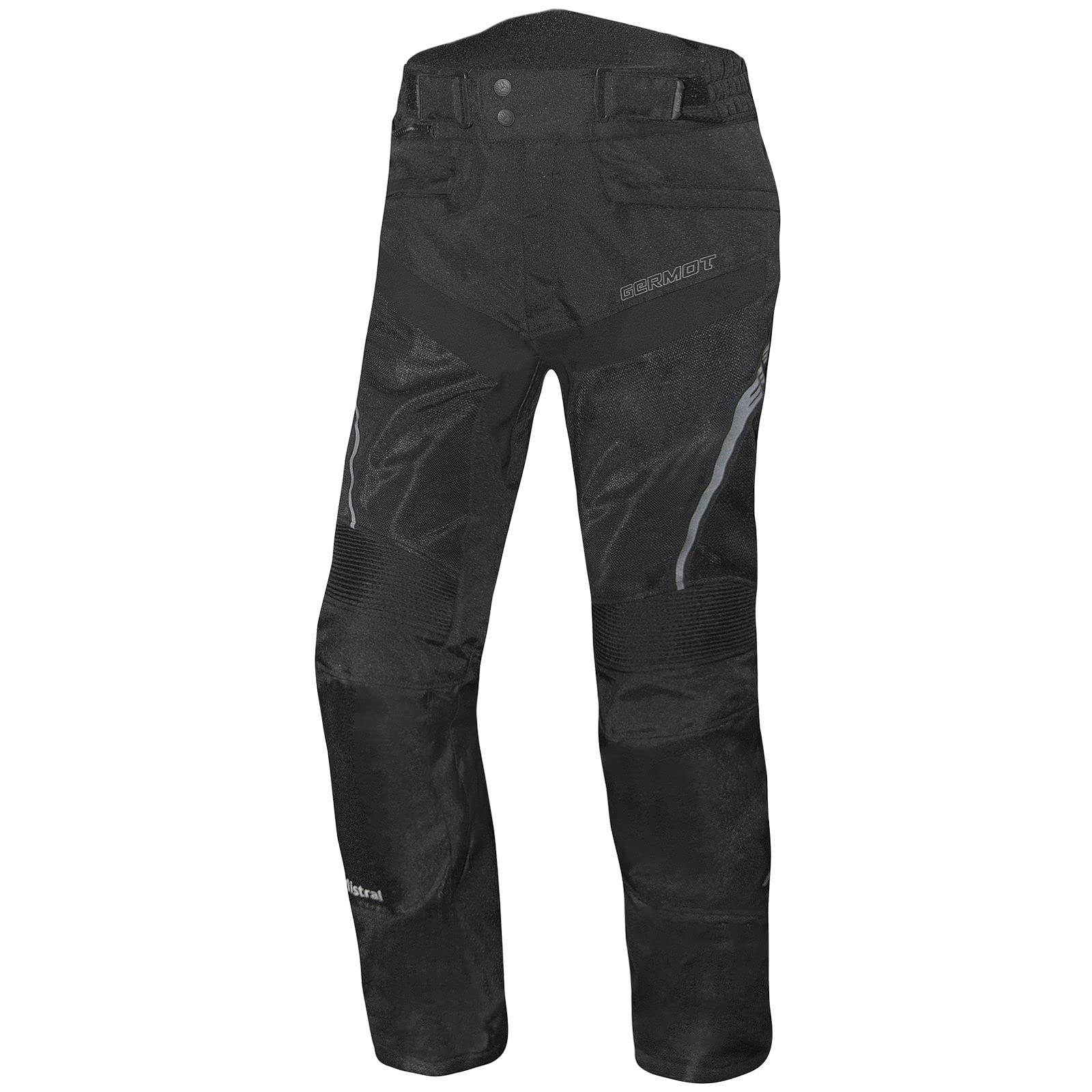 Germot Motorradhose MISTRAL schwarz Air-Mesh luftdurchlässig mit YF Protektoren, L von Germot