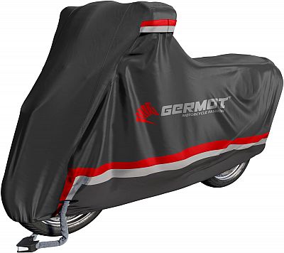 Germot Premium, Abdeckplane - Schwarz/Grau/Rot - XL von Germot