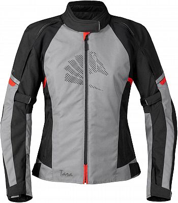 Germot Tara, Textiljacke wasserdicht Damen - Grau/Schwarz/Rot - 48 von Germot