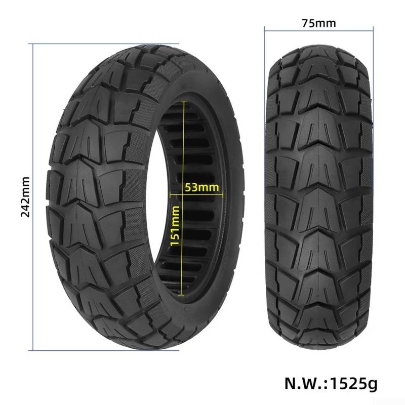 10 Zoll Tubeless Offroad Tire 70656 5 für Balance Car und EScooter Ersatz von Getdoublerich