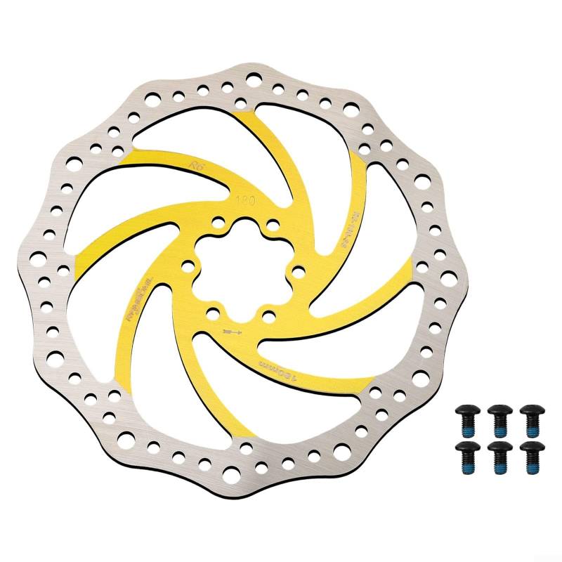 Hohles Design Fahrrad Schwimmender Rotor, geeignet für Langstreckenfahrten (Gelb 180) von Getdoublerich