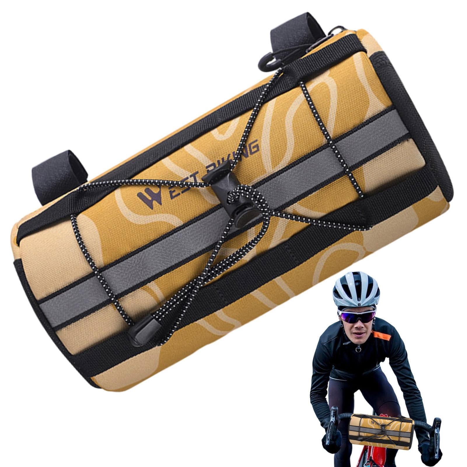 Geteawily Fahrradtasche mit Rollen – Praktische Fahrradtasche mit reflektierendem Band | Mountainbike-Organisationszubehör für Luftpumpen, Reparaturwerkzeuge, Handy von Geteawily