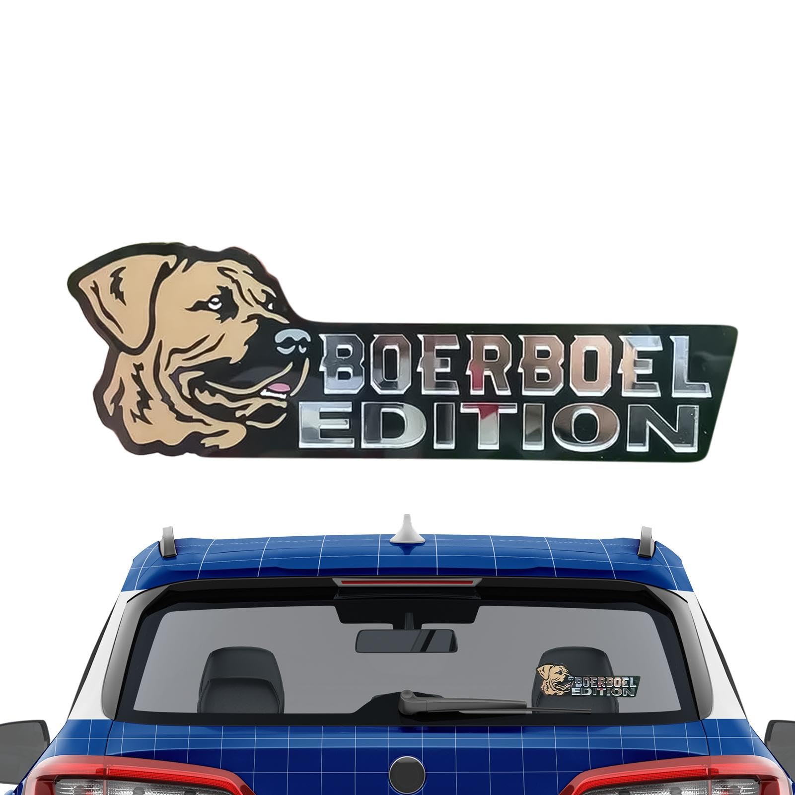 Geteawily Hunde-Autoabzeichen, 3D-Hundeabzeichen – Acryl-Auto-Aufkleber, Stoßstangenaufkleber, Abzeichen für Auto, Auto-Embleme und Abzeichen für Automobil-Enthusiasten von Geteawily