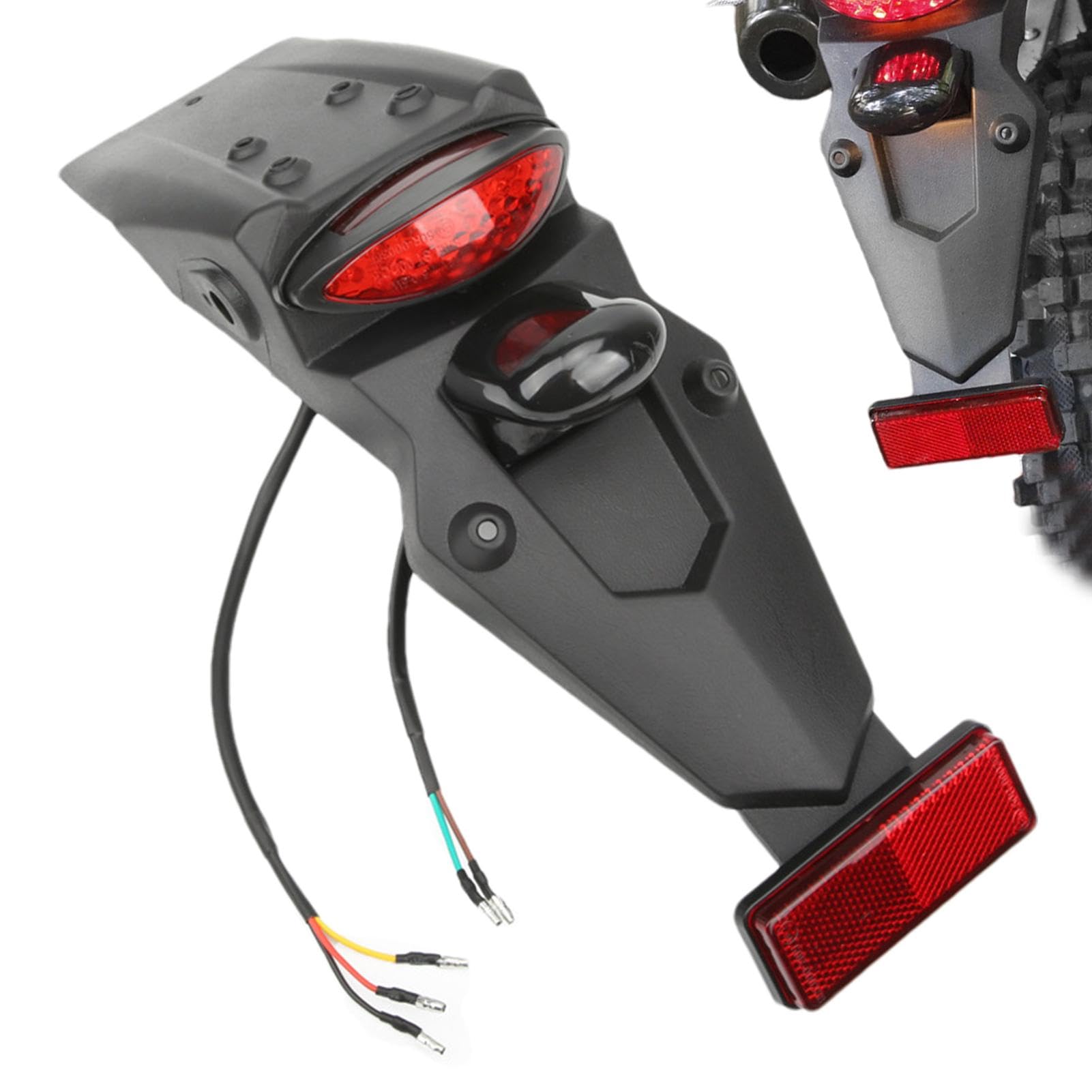 Geteawily Motorrad-Rücklicht-Kotflügel,Motorrad-Kotflügel hinten | Motorrad-Kotflügel, Motorrad-Rücklicht | Rücklicht, Motorrad-Rücklicht, LED-Schutzblechsignale hinten von Geteawily