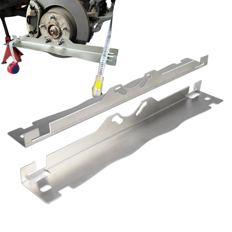 Geteawily Toe Alignment Tool, Automobilausrichtung Tool Kit,2X Edelstahlrad -Zehenausrichtungsplatten | Das Car Front-End-Tool für bietet genaue schnelle Messungen von Geteawily