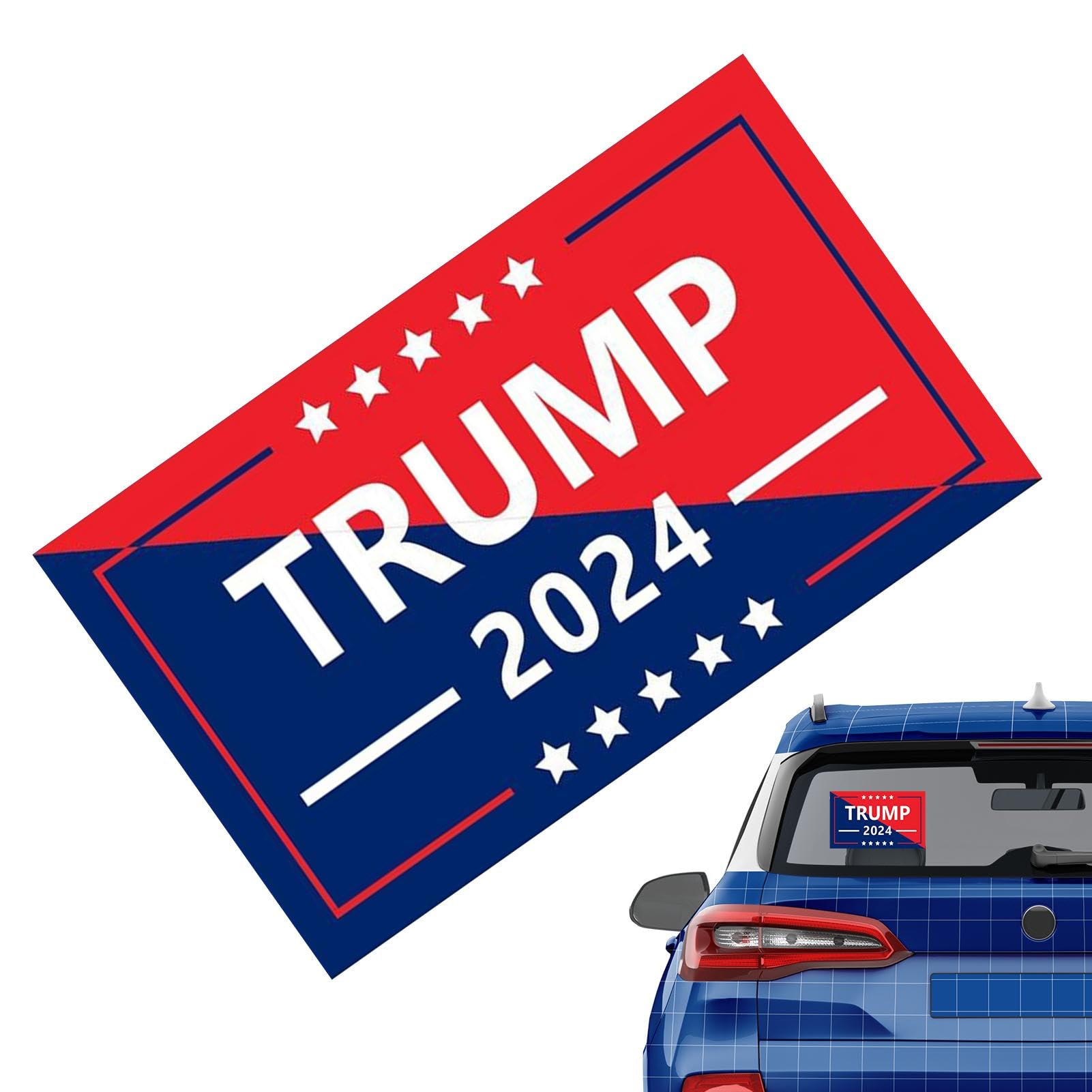 Geteawily Trump Bumper Sticker 2024 - Trump Take America Back 2024 Bumper Sticker - Selbstklebende Antihaft Stoßstange Aufkleber Wasserdicht Fenster Aufkleber für Auto LKW Laptop Computer von Geteawily