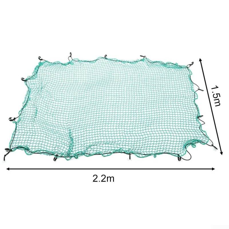 Bewahren Sie Ihre Waren sicher und sicher auf, Ladungsnetz für Pickup-LKW-Bett, für Anhänger, SUV, zuverlässige Montage (1,5 x 2,2 m) von Gettimore
