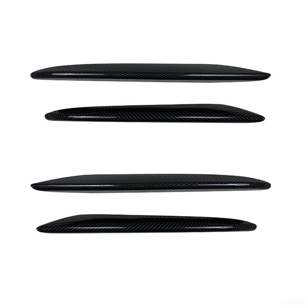 Für E-Klasse W213 Auto Frontstoßstange Lippe Splitter Trim Carbon Look/Glänzend Schwarz (Carbon Look Set) von Gettimore