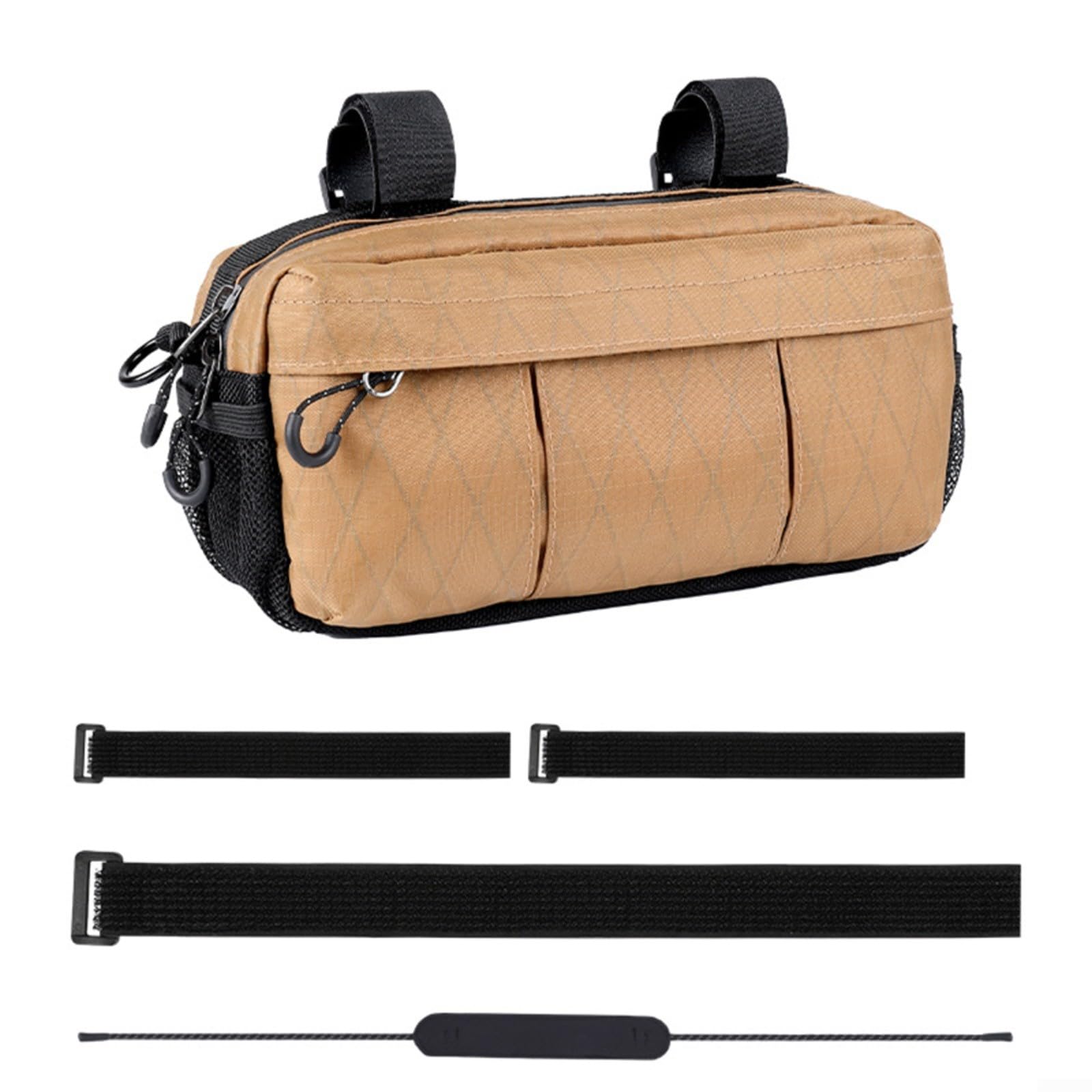 Gettimore Fahrrad-Aufbewahrungstasche, wasserdicht, Lenkertasche für Mountainbike, Rennrad, Braun, 240 x 120 mm Gettimore Fahrrad-Aufbewahrungstasche, wasserdicht, Lenkertasche für Mountainbike, Rennrad, Braun, 240 x 120 mm von Gettimore
