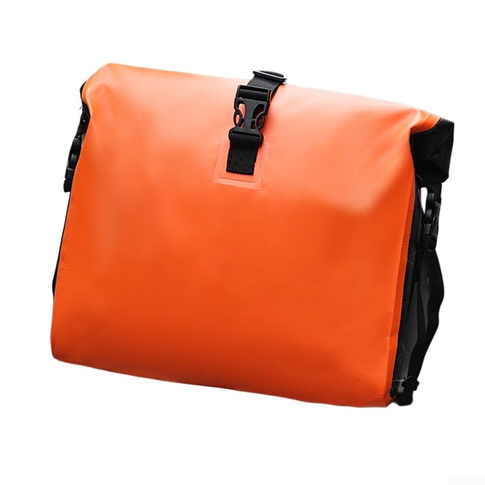 Gettimore Leichte 10L wasserdichte Satteltasche für E-Bike und Roller Schnellverschluss Design (Orange) von Gettimore