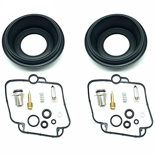 Für Suzuki GS500E 1989-2000 GS 500 E-Vergaser-Reparatur-Kit Float-Nadel-Hauptpilotdüsen-Kolben-Vakuum-Membran 2 Sets Teile Reparatur von Kits. von Gfsdjalkj