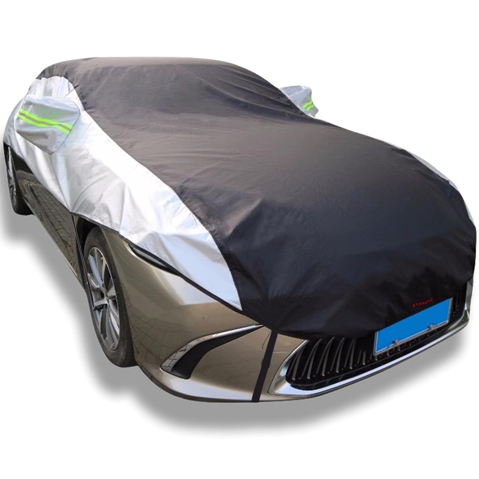 Auto Abdeckplane für Audi A6 C7 Avant Kombi 2011- |Autoabdeckung Outdoor Auto Halbgarage Abdeckung Winter wasserdicht Autohülle Autoplane Regen und Schnee und verhindert Lackalterung Car Cover(Black s von GgJjCv