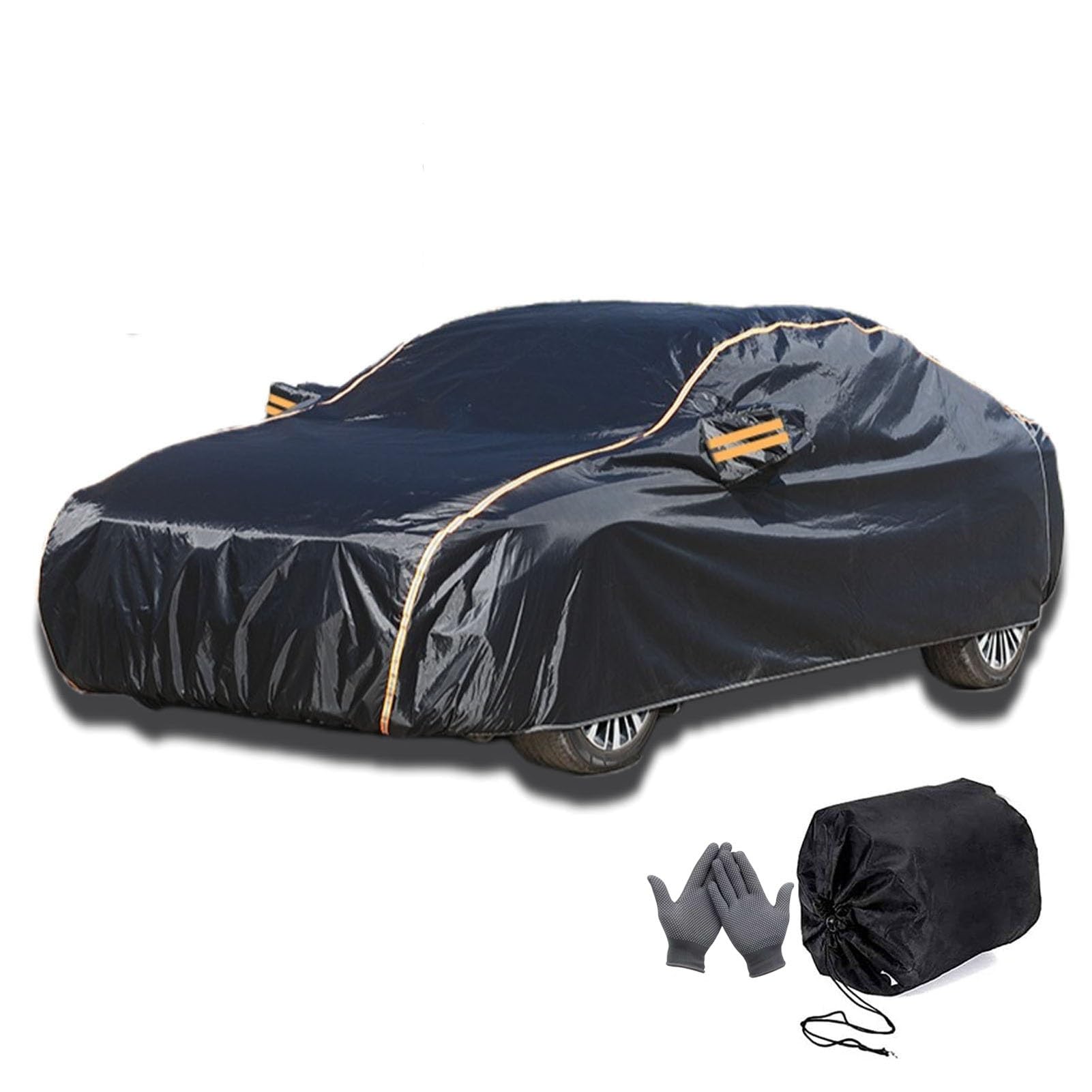 Autoabdeckung für Chrysler PT Cruiser Cabrio,Atmungsaktiv Vollgarage,Wasserdicht Schneesicher Staubdicht UV-beständig Draussen Autoplane,4288x1748x1539mm (Color : Black) von GgJjCv