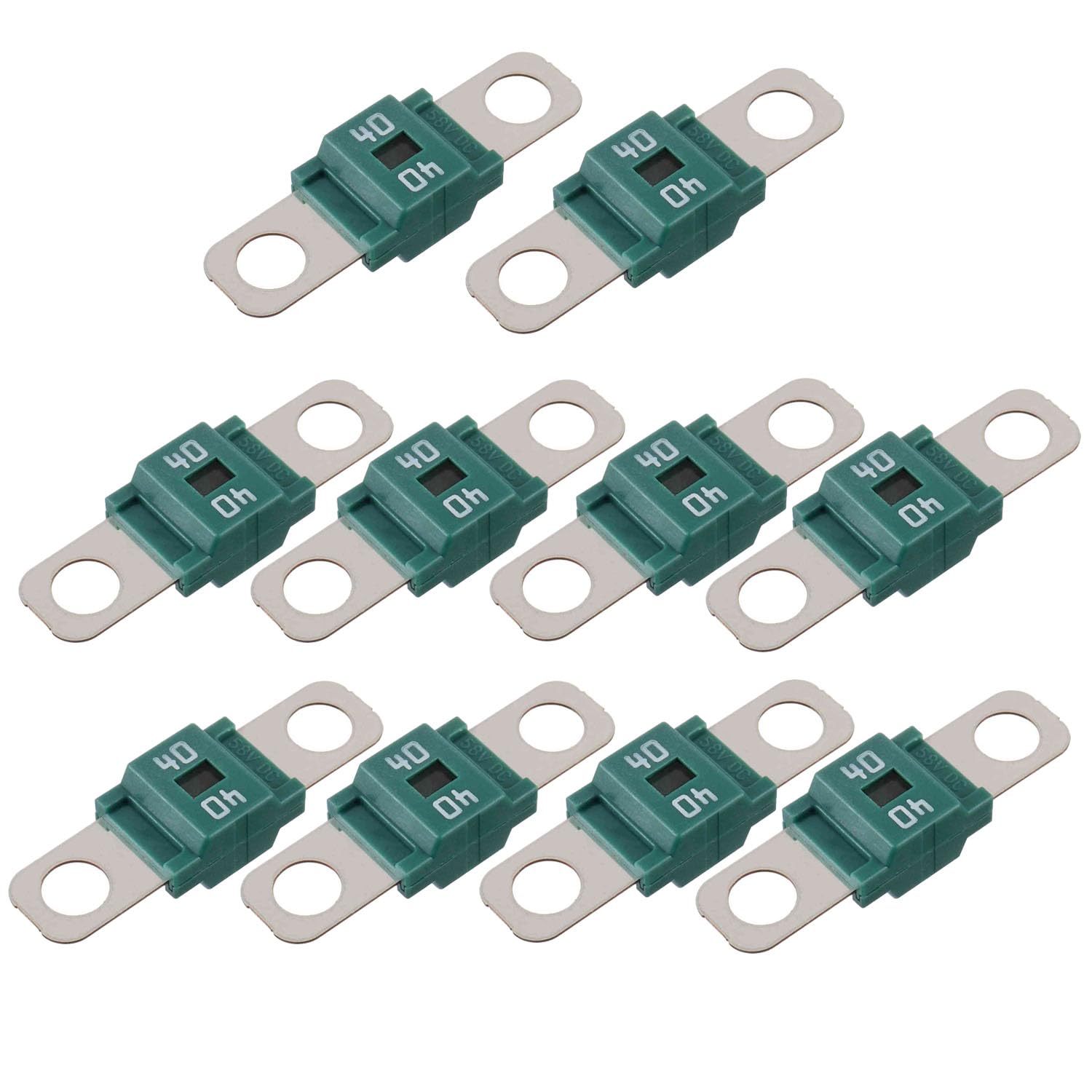 Ggnaxivs /Midi Sicherung 40A Hochstromsicherung Anschraubsicherung 40Amp für PKW, , Baufahrzeuge, , Wohnwagen (10PC) von Ggnaxivs