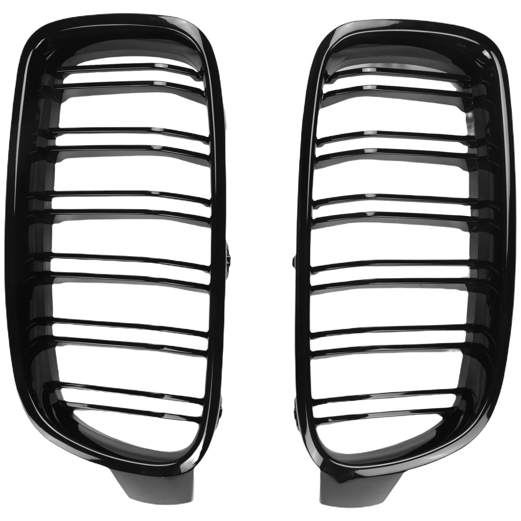 Ggnaxivs 1Pair Gloss Schwarz KüHlergrill/Gitter Niere für 3Er F30 F31 F35 2012-2017 von Ggnaxivs