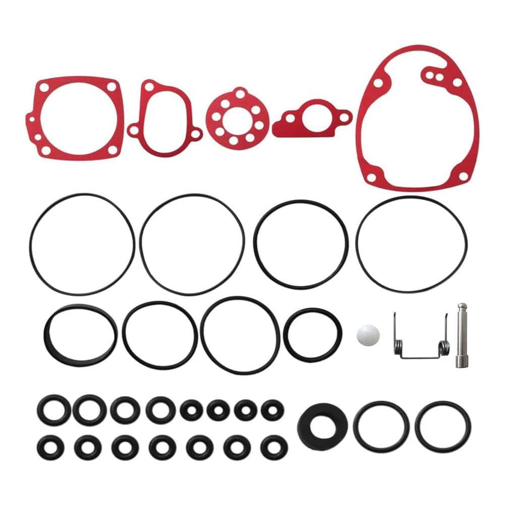 Ggnaxivs NV45AB, NV45AB2 Spulen-Dachnagler O-Ring-Kit mit 883892, 877767 Dichtungs-Kit Kunststoff + Metall für von Ggnaxivs