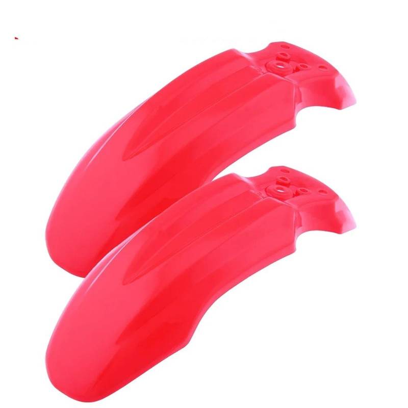 Motorrad Schutzblech Für CRF50 Motorrad Vorne Kotflügel Kunststoff Vorderrad Motorrad Fender(2PCS Red) von Ggwqfuh