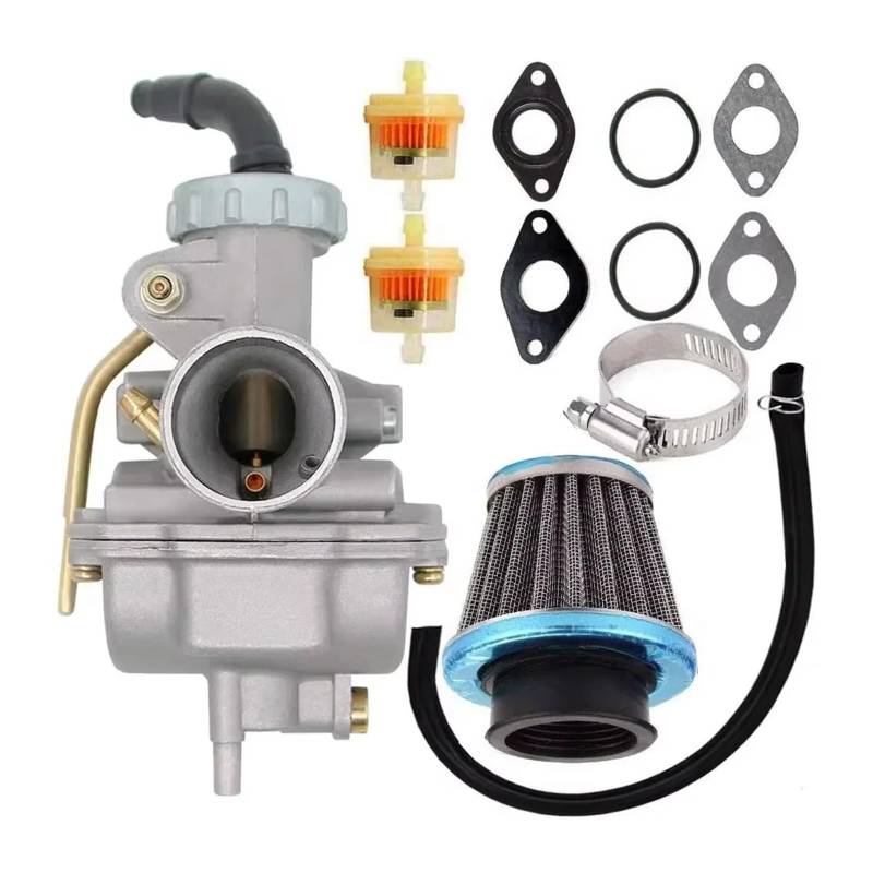 Motorrad Vergaser Für PZ20 Für 50Cc 70Cc 90Cc 110Cc 125Cc Für CRF50F Für CRF80F Für XR50R Vergaser 4 Takt Motor ATV Mit Luft Kraftstoff Filter Motorrad Roller Vergaser(20 Set) von Ggwqfuh