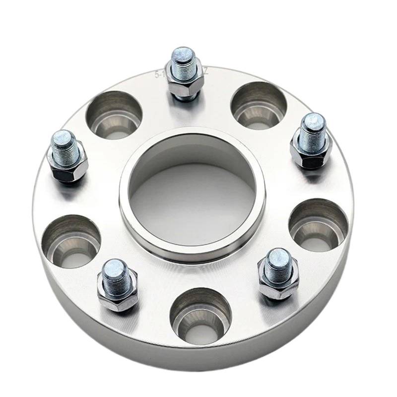 Spurverbreiterungen Für Mitsubishi Auto 2 Stück 15/20/25/30/35/40mm PCD 5x114.3 CB: 67,1mm Spurverbreiterung Adapter Auto-Rad-Distanzscheiben(2PCS 35mm Silver) von Ggwqfuh