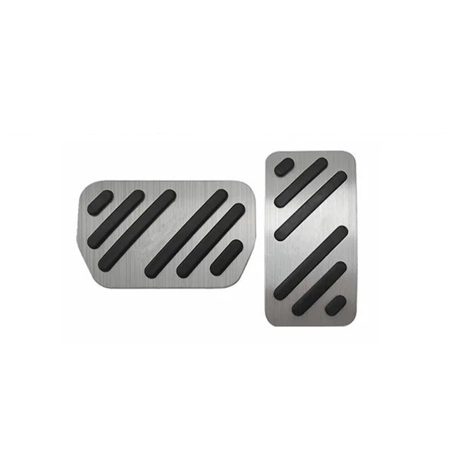 Auto Pedal Abdeckung Für BYD Für Dolphin 2023-2024 Auto Gas Gaspedal Bremse Anti-Slip Pedal Abdeckung Schützende Innen Zubehör Fußpedal Pedalkappen(Silvery-2PCS) von Ggwqoops